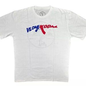 New Kodak Black x Vlone 47 White T-shirt 100% Authentic Size XL